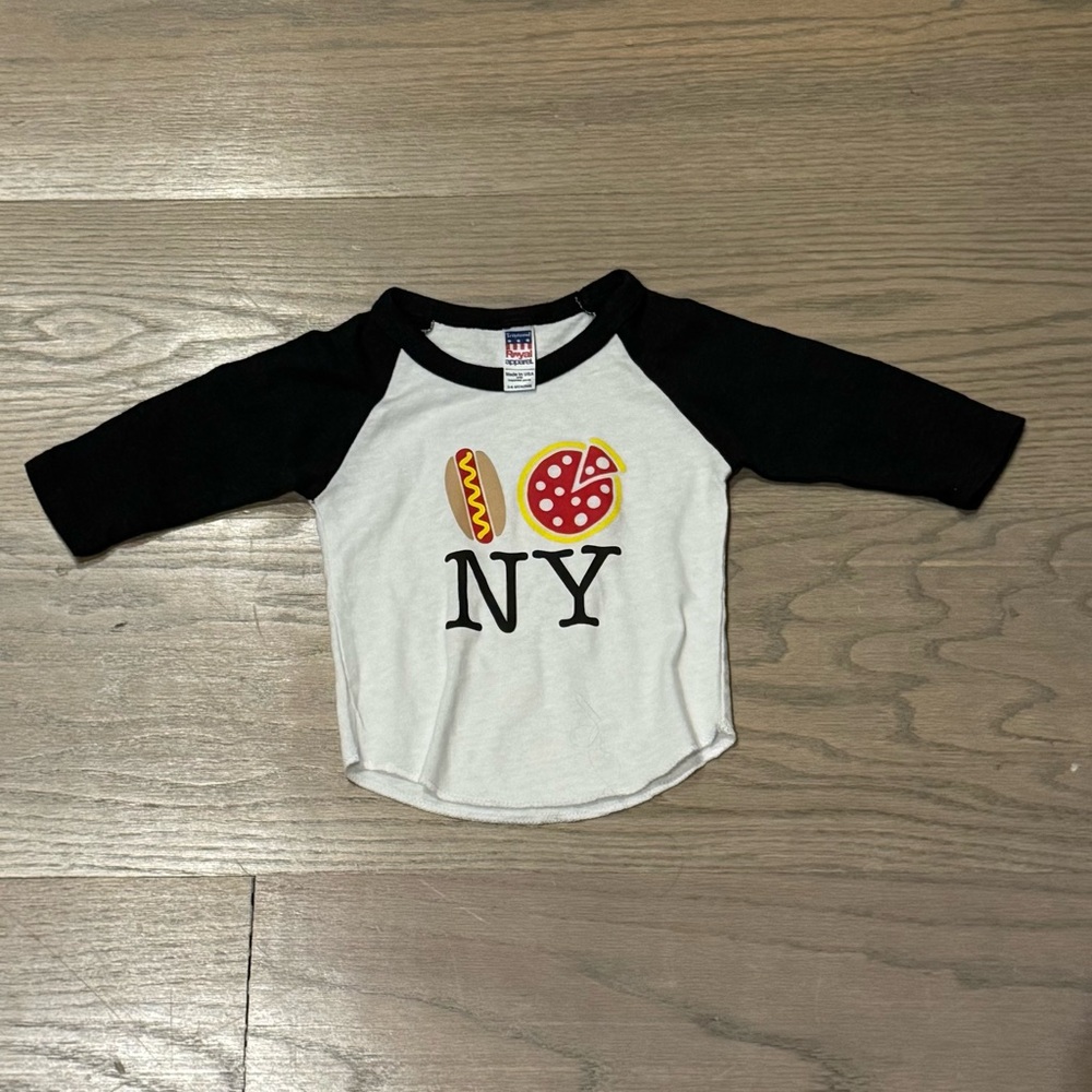 Kids Raglan Sleeve NY Graphic Shirt